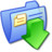 Folder Blue Downloads 3 Icon
